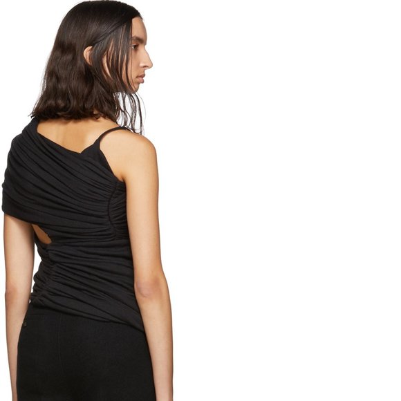 SOLD RICK OWENS FW19 LARRY • Black Draped Alix Top - Picture 7 of 13